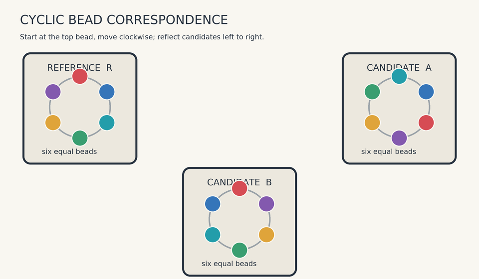 Cyclic bead order correspondence