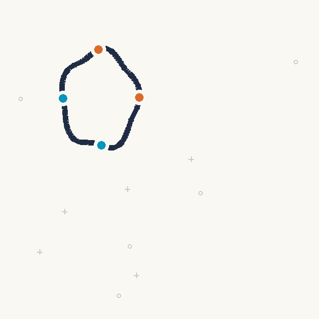 Cyclic checkpoint neighbors