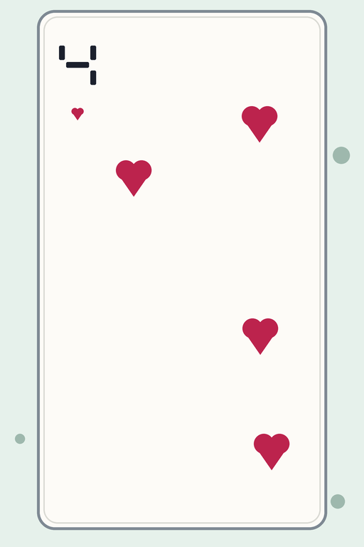 Playing card rank match