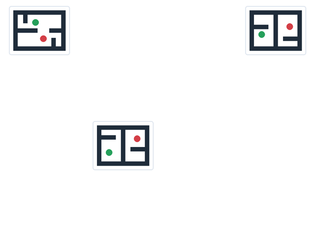 Remote maze triptych